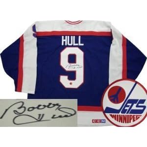 Buy Bobby Hull Winnipeg Jets NHL Hand Signed Authentic CCM Blue Jersey