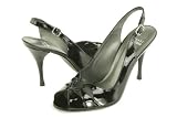 STUART WEITZMAN Loopy Patent Slingback Pumps Black