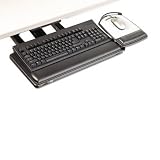 MMMAKT180LE Keyboard Tray,Adjustable,23 Track,26-1/2x10-5/8,Black