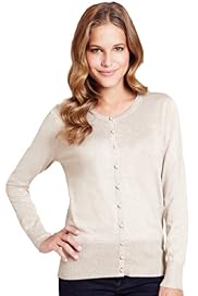 Bobble Button Plain Cardigan
