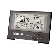 Meade TE256W Slim Line Personal Weather Station with Atomic Clock