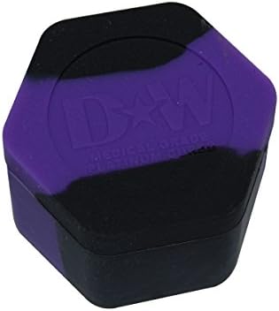 Honeycomb Nonstick Platinum Cured Kitchen Storage Silicone Jar Container - Choose your color! (Purple / Black)