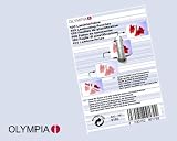100 Stk. OLYMPIA Laminierfolientaschen für Business Cards 60 x 95mm, 2x 125 mic