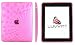 LUVVITT Candy Case – Limited Edition Wave Design Clear TPU Case for Apple iPad 1 / Pink