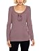 edc by ESPRIT Damen T-Shirt 091CC1K023, Gr. 38 (M), Violett (fumy purple 528)
