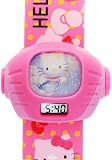 TimerMall OEM - Montre Enfants - Quartz - Caoutchouc - Hello Kitty Pink Rubber Strap enfants Cartoon projection Digital