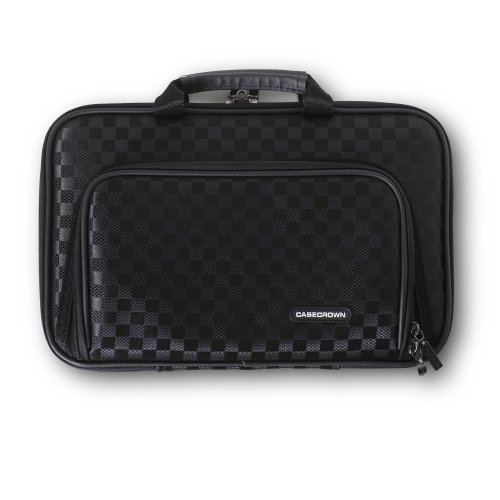 CaseCrown Double Memory Foam Thin Netbook Case with Pocket (Checkered) for Apple MacBook Air 11-inch Laptop