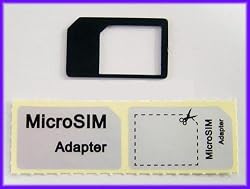 Microsim Adapter for Ipad Iphone4g Convert Micro Sim to Regular Sim Adapter
