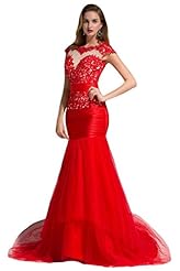 Chiffon/Tulle Lace Winter Mermaid Evening Dress/Prom Dress/Wedding Dress 