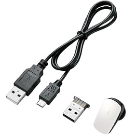 Logitec iPhone �X�}�[�g�t�H���Ή� Bluetooth3.0�Ή� �����^�w�b�h�Z�b�g [USB-Bluetooth�A�_�v�^�t��] �z���C�g LBT-PCHS400DWH