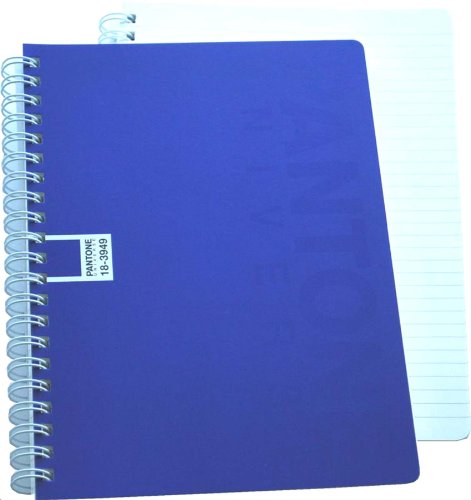 Pantone Ruled Note Book, Spiral Ring, A5, 100 Sheets, Dazzling Blue, Pack of 3 (50206-88993-1) On Sale