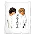 DEATH NOTE - L Lawliet Light Yagami Kissen 35 x 30 Kissenkern + Bezug (Cushion Pillow)