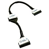 Cables To Go - 50006 - 24in Molded Round 2-Device Floppy-Cable Black by 