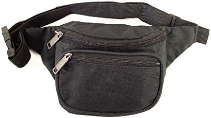 New Black Waist Fanny Pack Belt Bag Pouch Travel Sport Hip Purse Mens Womens