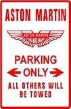 ASTON-MARTIN PARKING sign street classic