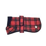 Dog Coat Danish Design Tartan Fleece Lined 20