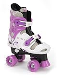 Osprey Girls Quad Skates - Black/White/Purple, Size 10-12