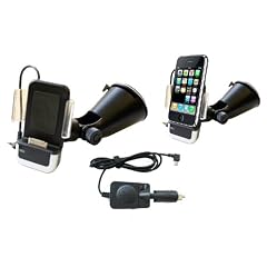 KfZ Freisprech Halterung iPhone: Schnellspann Halter f�r Apple i Phone 3G 3GS und 2G mit Freisprecheinrichtung, Mikrophon und Ladefunktion