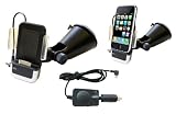 KfZ Freisprech Halterung iPhone: Schnellspann Halter f�r Apple i Phone 3G 3GS und 2G mit Freisprecheinrichtung, Mikrophon und Ladefunktion