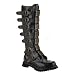 STEAM-30, 30 Eyelet Metal Plates Steel-Toe Leather Knee Boot