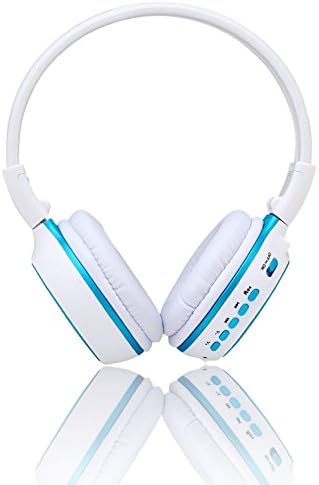 Intsun® N65 Digital High Fidelity Wireless Stereo earphone headphone headset with microphone, MP3 Music Player with SD Card and USB Slot and LCD Screen Display Sport Headphones Earphone Headset (Blue)