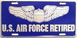 US Air Force Retired License Plate