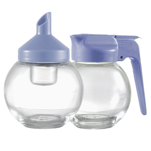 Stoha Design 024128 Milch und Zucker - Set 160 ml Kugel Glas transparent - ABS Kunststoff labendel