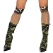 Womens Costume Outfit Accessory Army Stockings