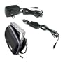 Accessory Power Home Wall Charger + Car Adapter + Case Logic Hard Shell Case for 3.5" Display GARMIN NUVI & TOMTOM ONE Navigator ** Not compatible with Wide Screen / W models