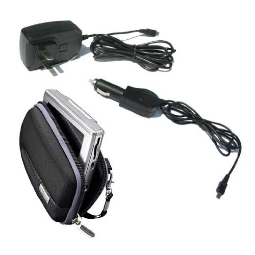 CHARGER & CASE COMBO for GPS Accessory Power Home Wall Charger + Car