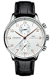 IWC Portuguese Chrono Automatic Steel Black Mens Watch IW371401