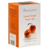 Revolution Tea Sweet Ginger Peach Tea, 16-Count Teabags (Pack of 6)