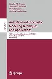 Analytical and Stochastic Modeling Techniques and Applications : 18th International Conference, ASMTA 2011, Venice, Italy, June 20-22, 2011 : proceedings