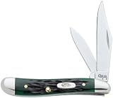 Peanut, Pocket Worn Bermuda Green Handle, 2 Blades