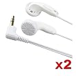 2 PAIR HEADPHONE EARPHONE EARBUD FOR Apple® iPod® MP3 NEW