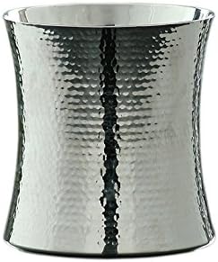 DMA Elements Home Stainless-Steel Flair Style Double-Walled Wine Bucket with Hammered Finish