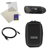 GTMax 4pcs Mini USB Data Cable +Black Eva Case with Strap + USB Memory Card ....