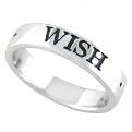 Sterling Silver "Wish ,Hope, Dream" Single Ring - Size 7