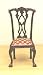 Handcarved Chippendale Mahogany Chair Dollhouse Miniature