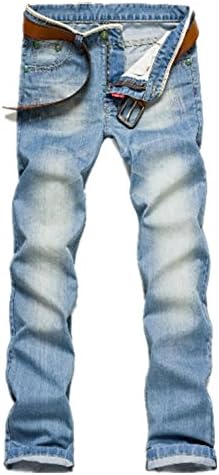 Party2014 New Fashion Classic Men Stylish Straight Slim Fit Trousers Jean Pants