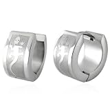 Stainless Steel Lucky Lizard Huggie Earrings