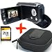 Mustek DV316L 3MP Black Digital Camcorder +2GB +Case Bundle