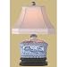 Unique Asian Design Lighting - 15 Blue & White Canton Tea Candy Box Oriental Style Fine Table Lamp