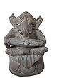Lord Ganesha Stone Sculpture Hindu Art Yoga Decor Spiritual Stone Statue 3 Inches