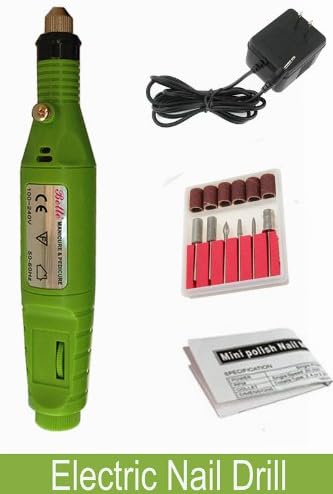 Sale: Belle® Pen-shape Manicure Electric Nail Drill File Set +6 Bit,ship From Us