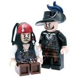 LEGO Pirates of The Caribbean Jack Sparrow and Barbossa Clock Bundle