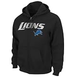 NFL Detroit Lions Touchbck III Full Zip Jacket Adult Long Sleeved Fullzip Hooded Fleece