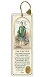 Religious Tassel Bookmark - Saint Patrick - Laminated with Gold Foil Embossed Medal Design - Appropriate Prayer Included