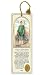 Religious Tassel Bookmark - Saint Patrick - Laminated with Gold Foil Embossed Medal Design - Appropriate Prayer Included