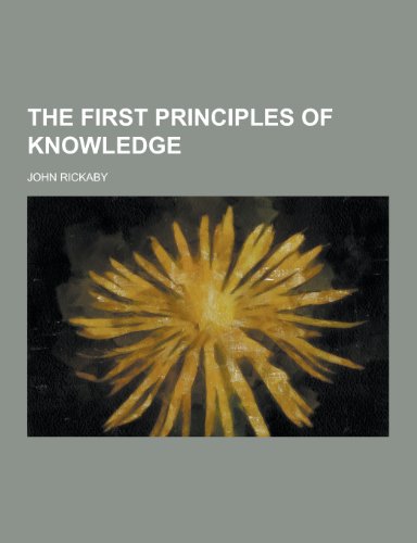 the first principles of knowledge